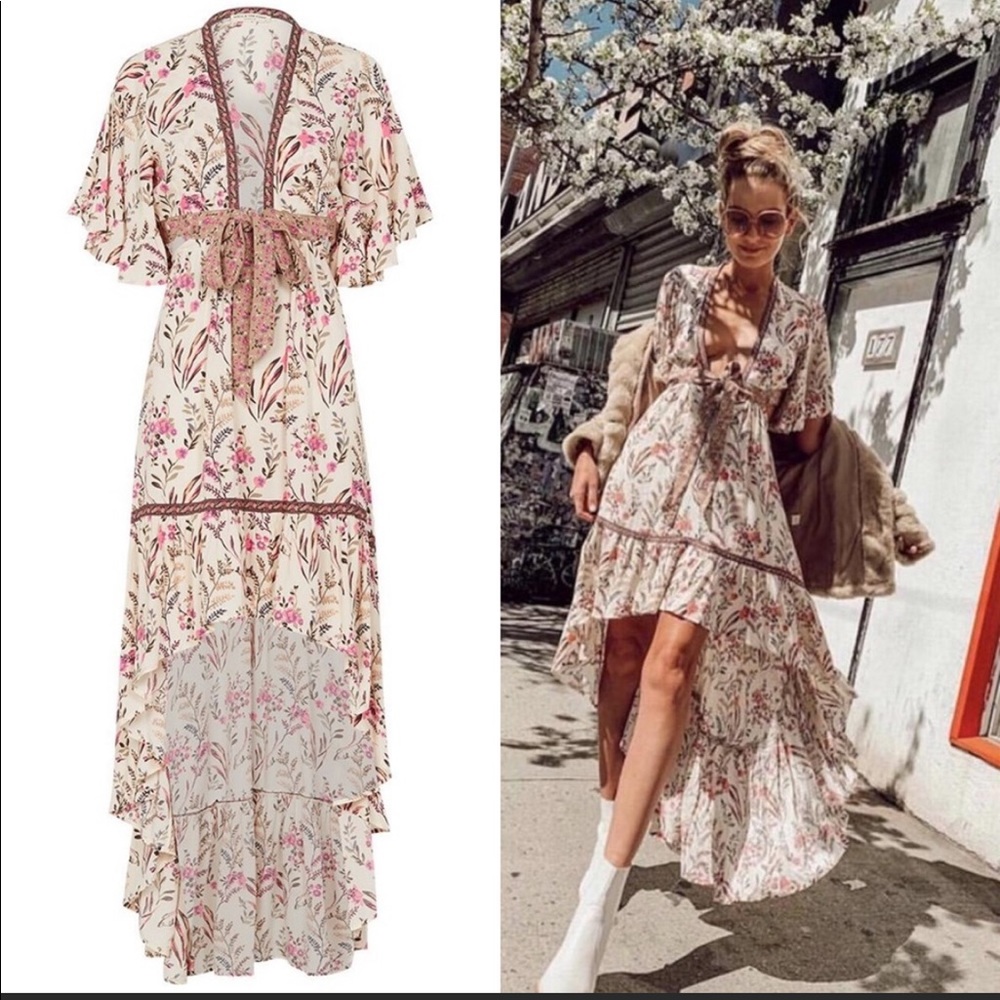 Maisie Bambi Dress - Strawberry & Cream - Picture 5 of 9